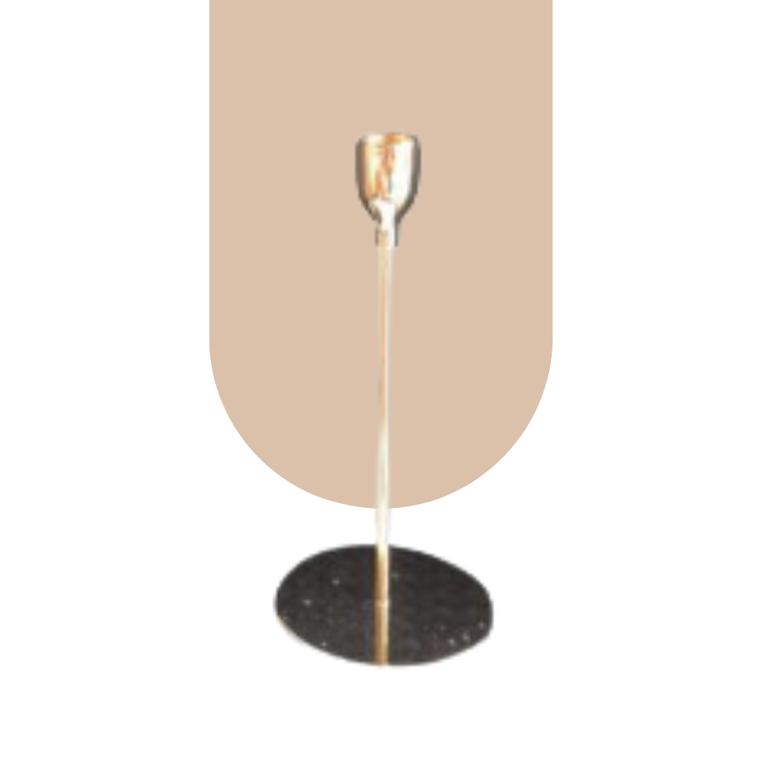  Candle Holder - Single Holder Gold Small